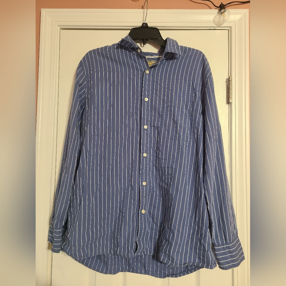 Sonoma Blue Striped Women's Button Down Shirt